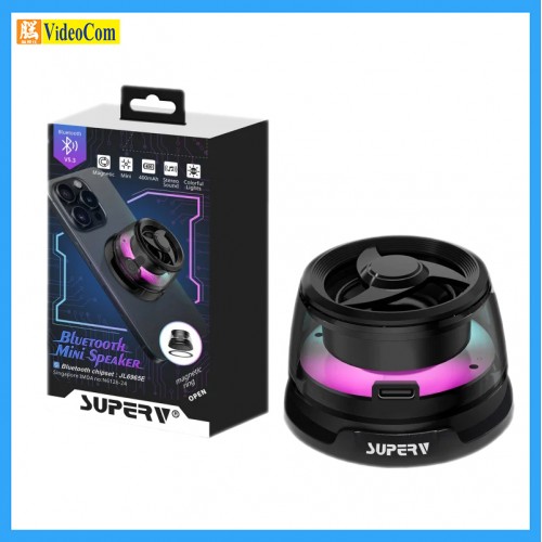 SuperV VS03 ( BLACK ) RGB 磁吸無線小型喇叭 ( 支援雙喇叭無線串聯 ) SuperV VS03 ( BLACK ) RGB 磁吸無線小型喇叭 ( 支援雙喇叭無線串聯 )